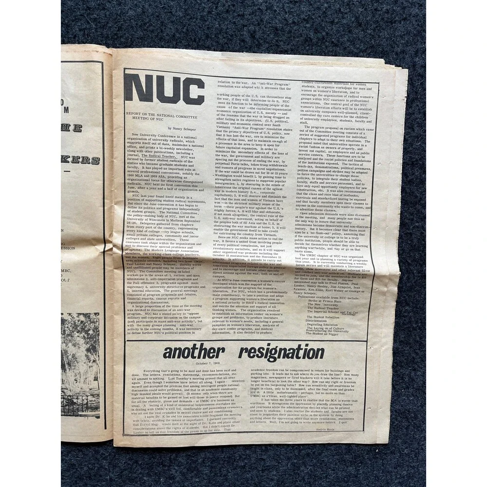 1970s Far Left Underground Newspaper, Black Panther Party, Vintage Antique Coll